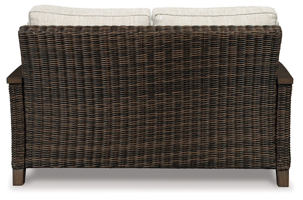 Paradise Trail - Loveseat w/Cushion - Medium Brown