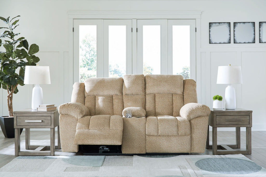 Tip-Off - Power Reclining Loveseat With Console / Adj Headrest