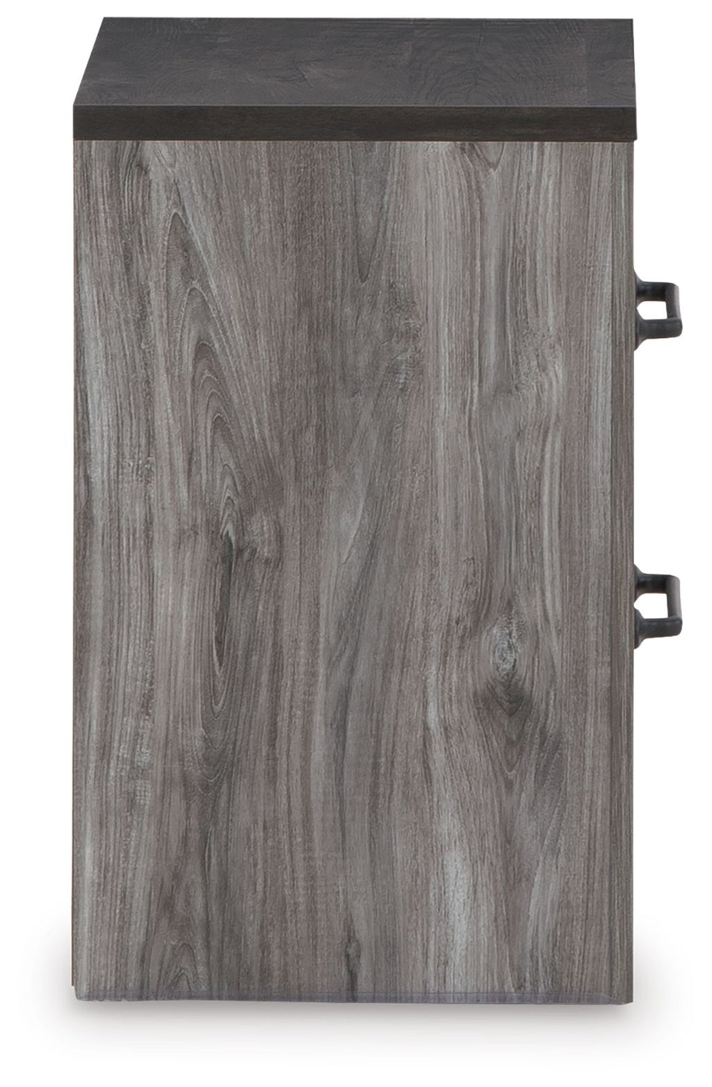 Bronyan - Two Drawer Night Stand - Dark Gray