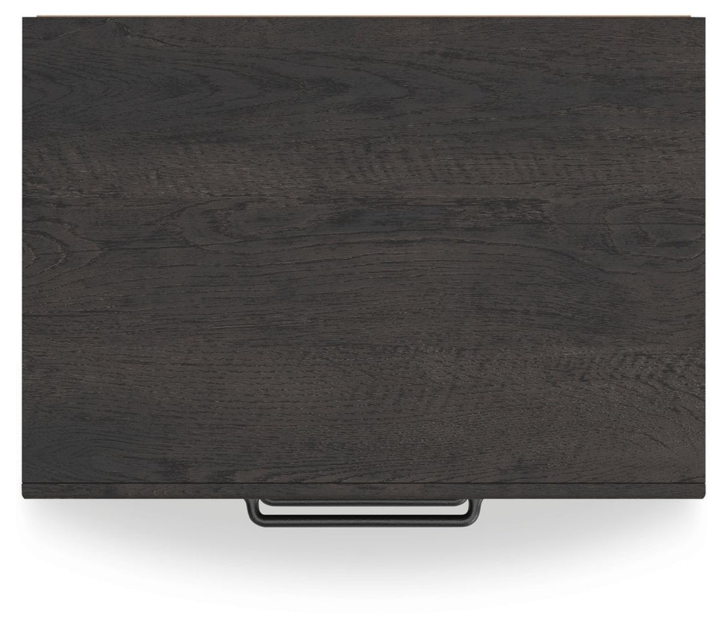 Hollivern - Two Drawer Night Stand - Dark Gray