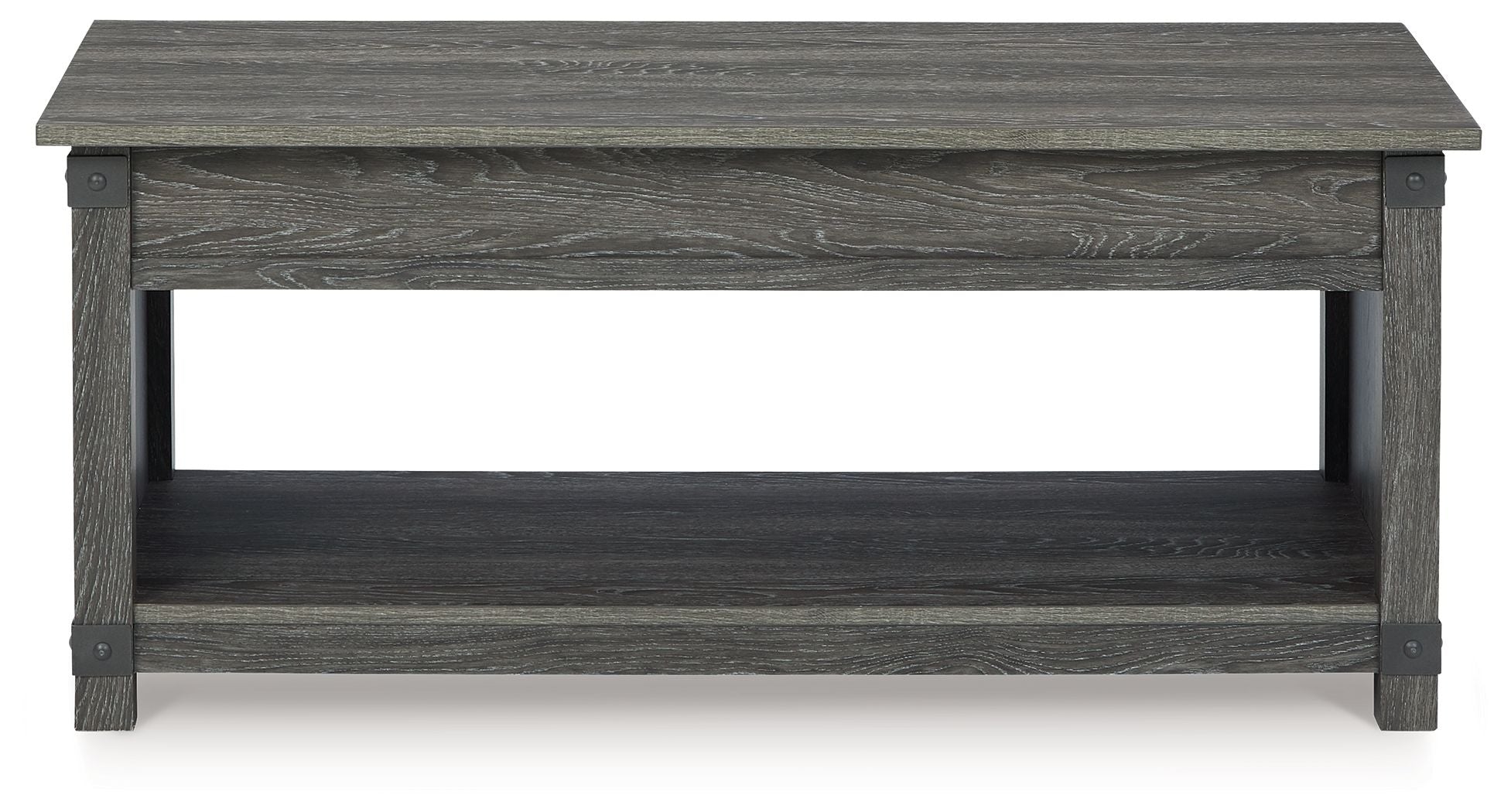 Freedan - Rect Lift Top Cocktail Table - Grayish Brown