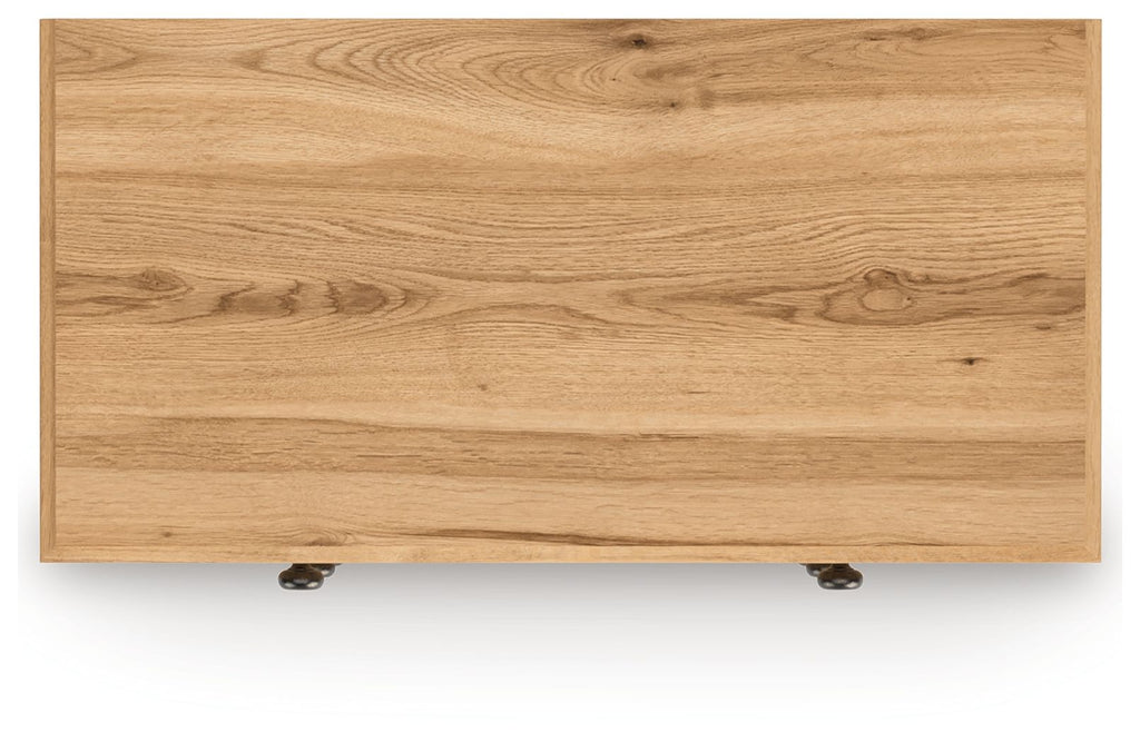 Aleaport - Five Drawer Chest - Warm Brown