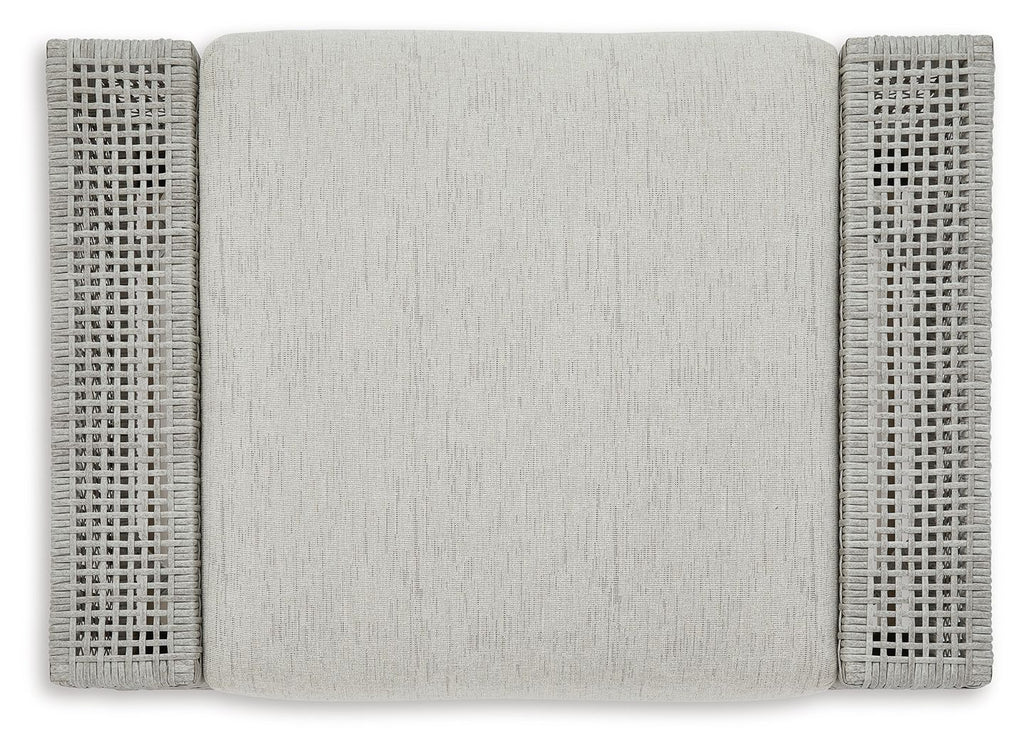 Seton Creek - Ottoman With Cushion - Gray