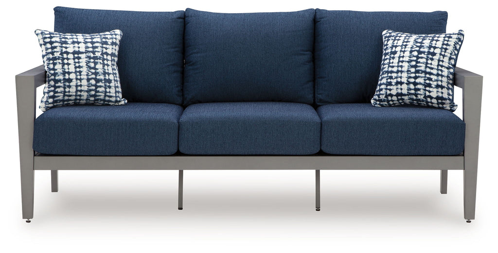 Gali - Sofa / Chairs / Table Set (Set of 4) - Gray / Blue