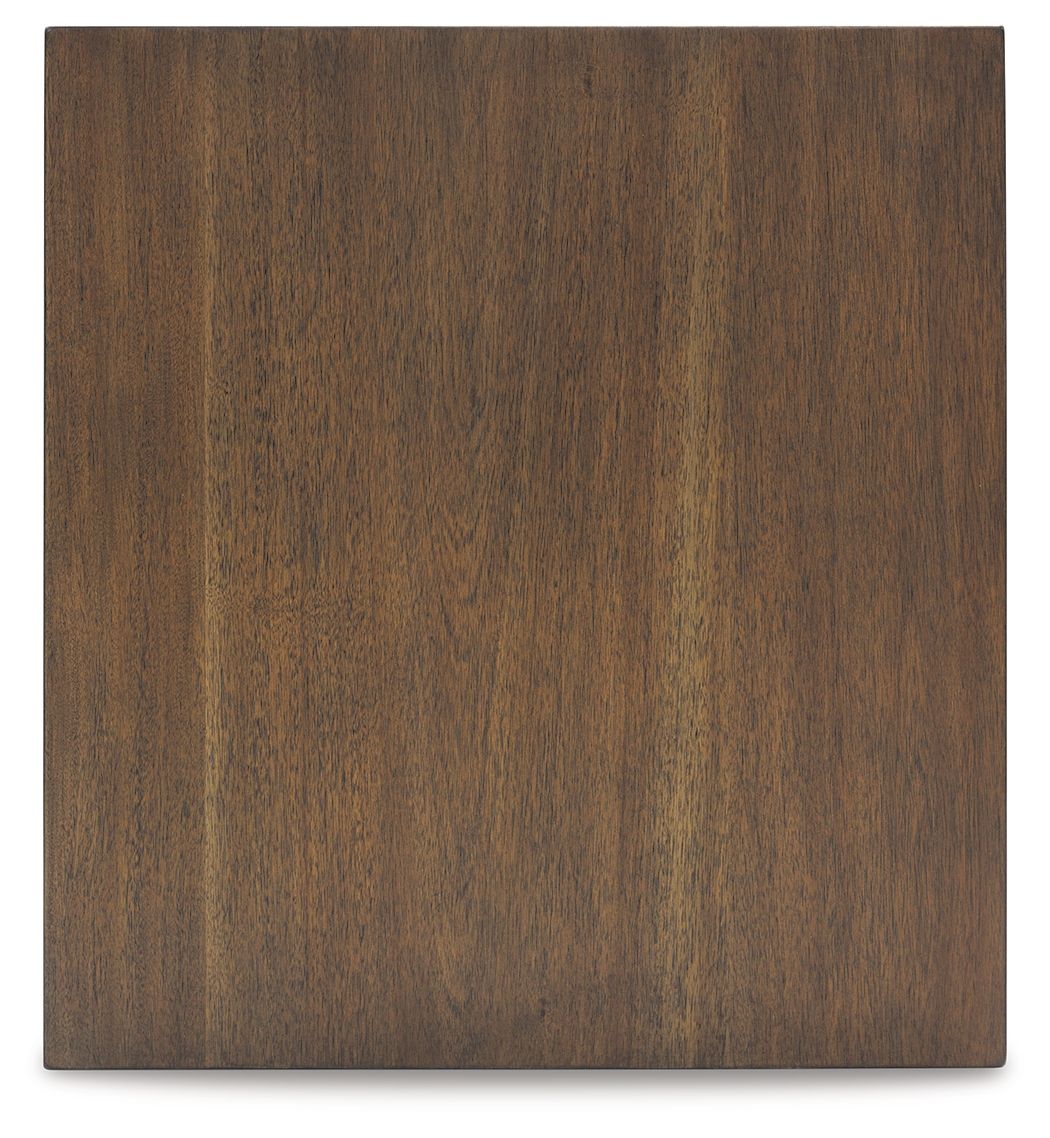 Moriville - Rectangular End Table - Grayish Brown