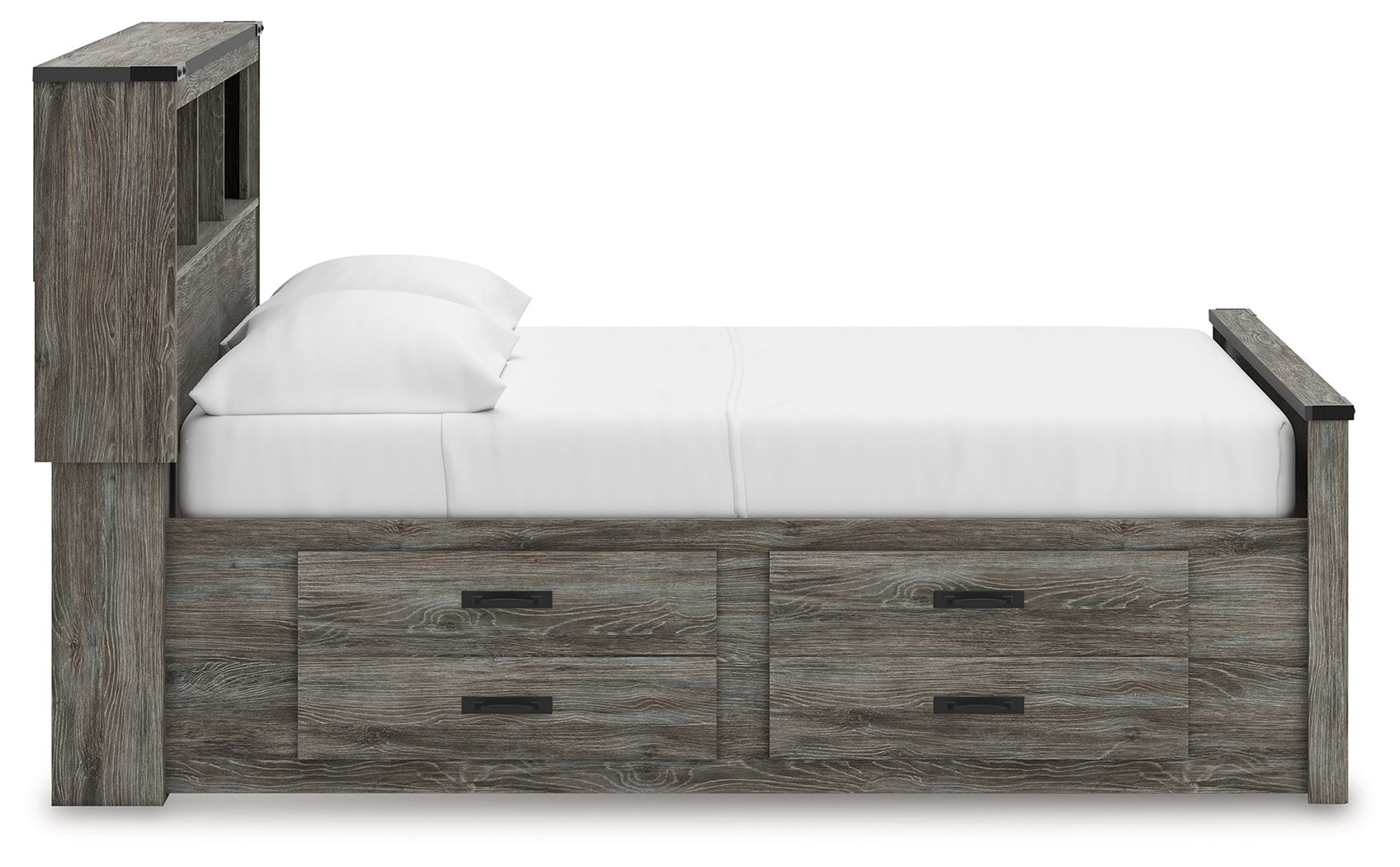 Frandern - Bookcase Panel Bed