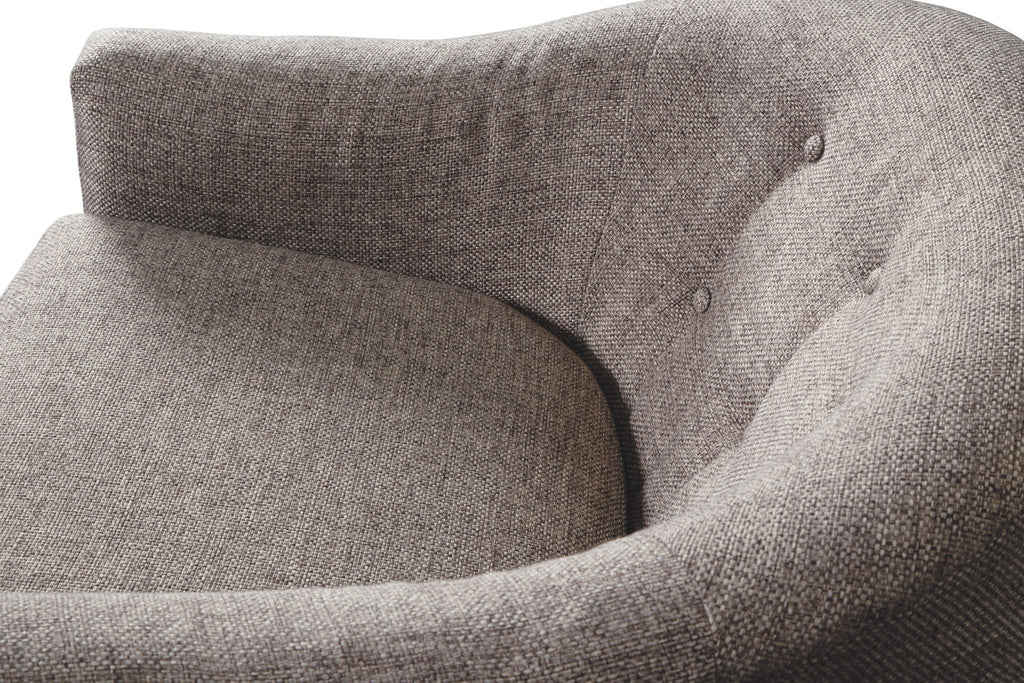 Upshur - Swivel Glider Accent Chair - Taupe