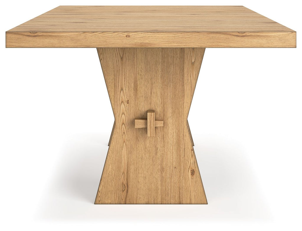 Galliden - Rectangular Dining Room Table - Light Brown