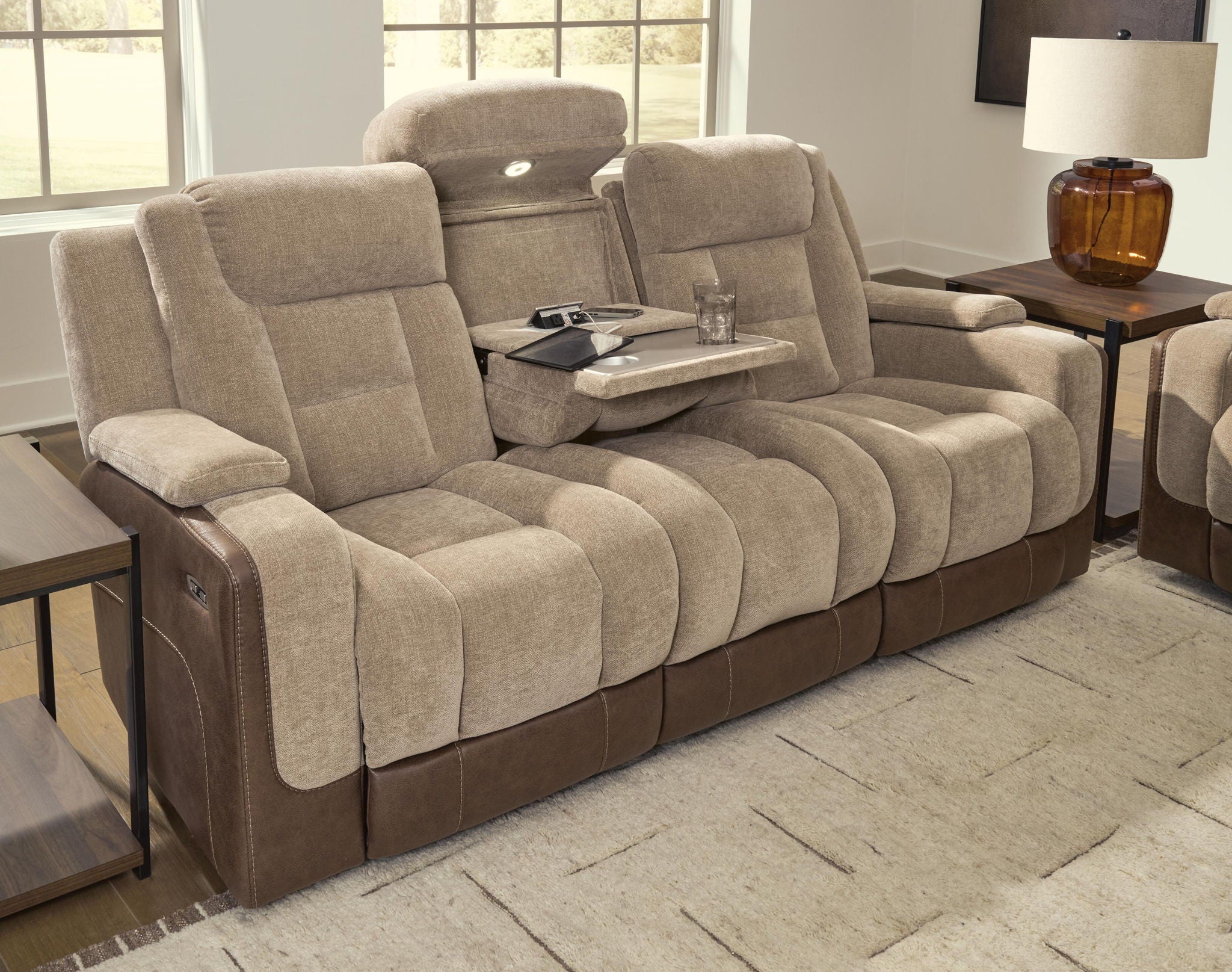 Mixed Motion - Power Reclining Sofa With Adjustable Headrest