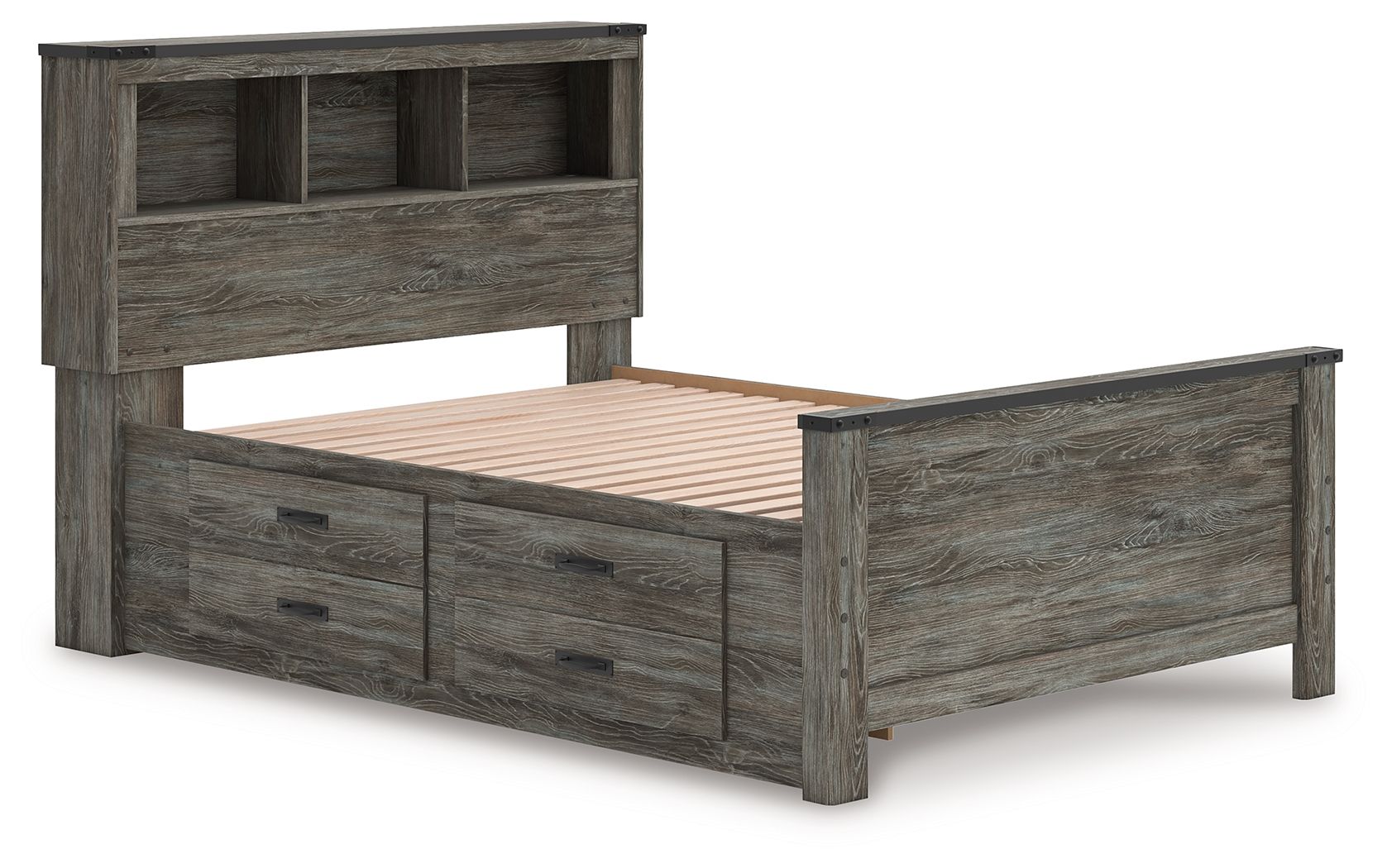 Frandern - Bookcase Panel Bed