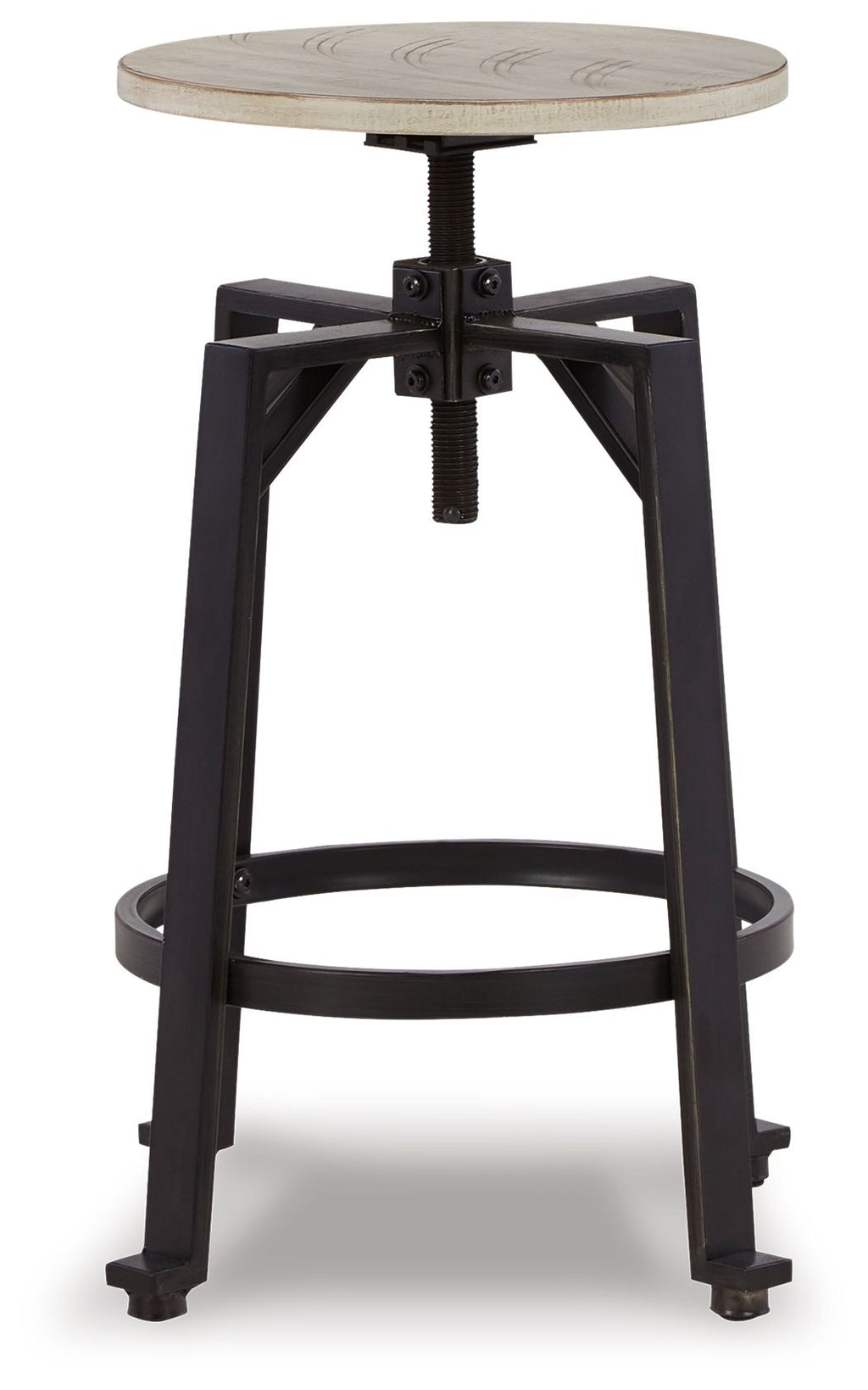 Karisslyn - Swivel Stool (Set of 2) - Whitewash / Black