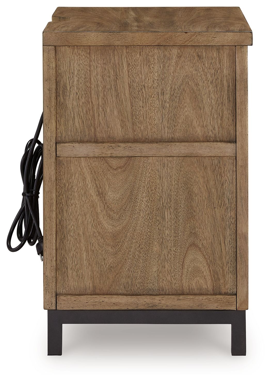 Tomtyn - Two Drawer Night Stand - Light Brown