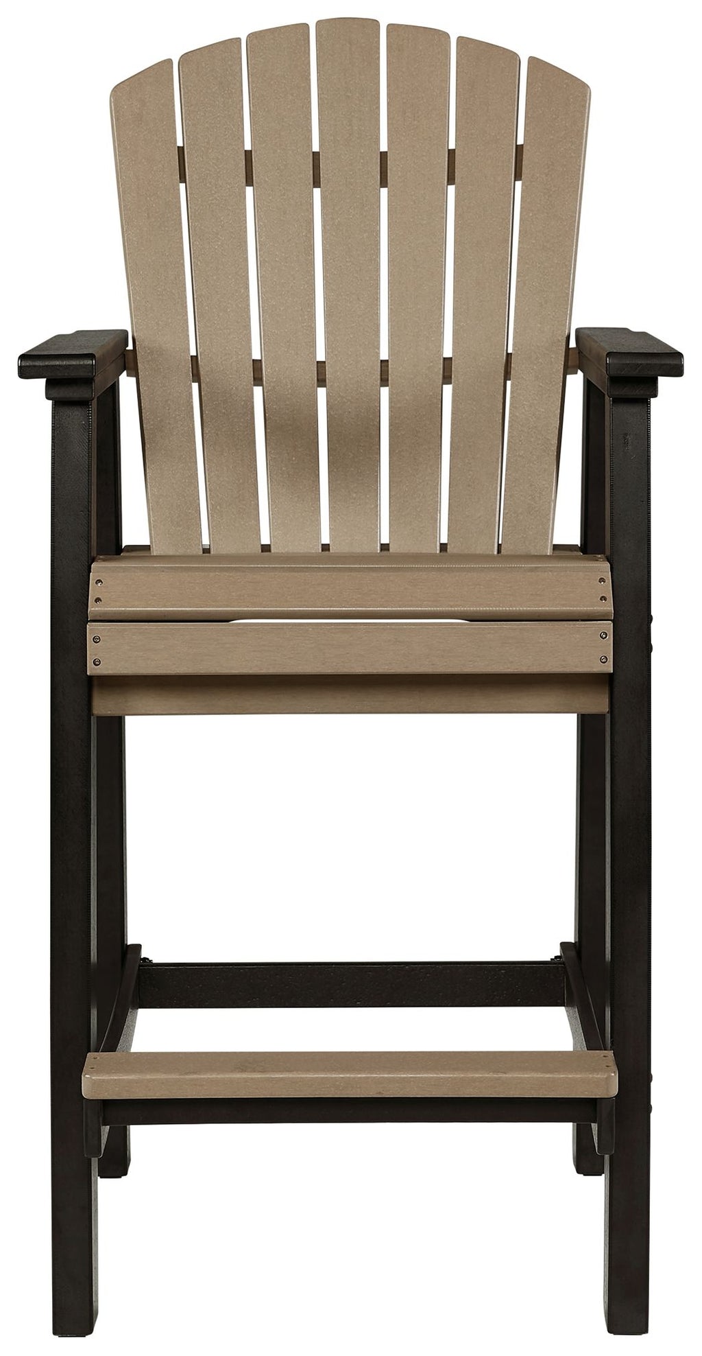 Fairen Trail - Tall Barstool (Set of 2) - Black / Driftwood