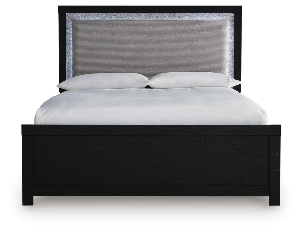 Maeling - Upholstered Panel Bed