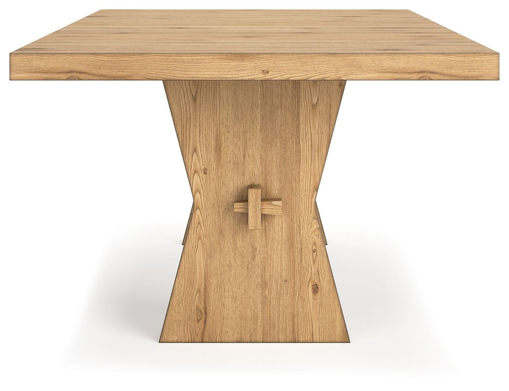 Galliden - Rectangular Dining Room Table - Light Brown