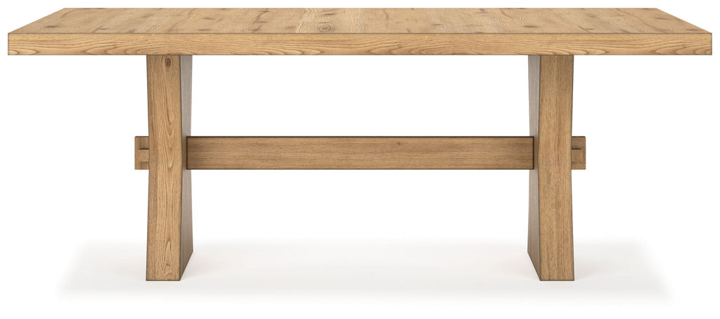 Galliden - Rectangular Dining Room Table - Light Brown