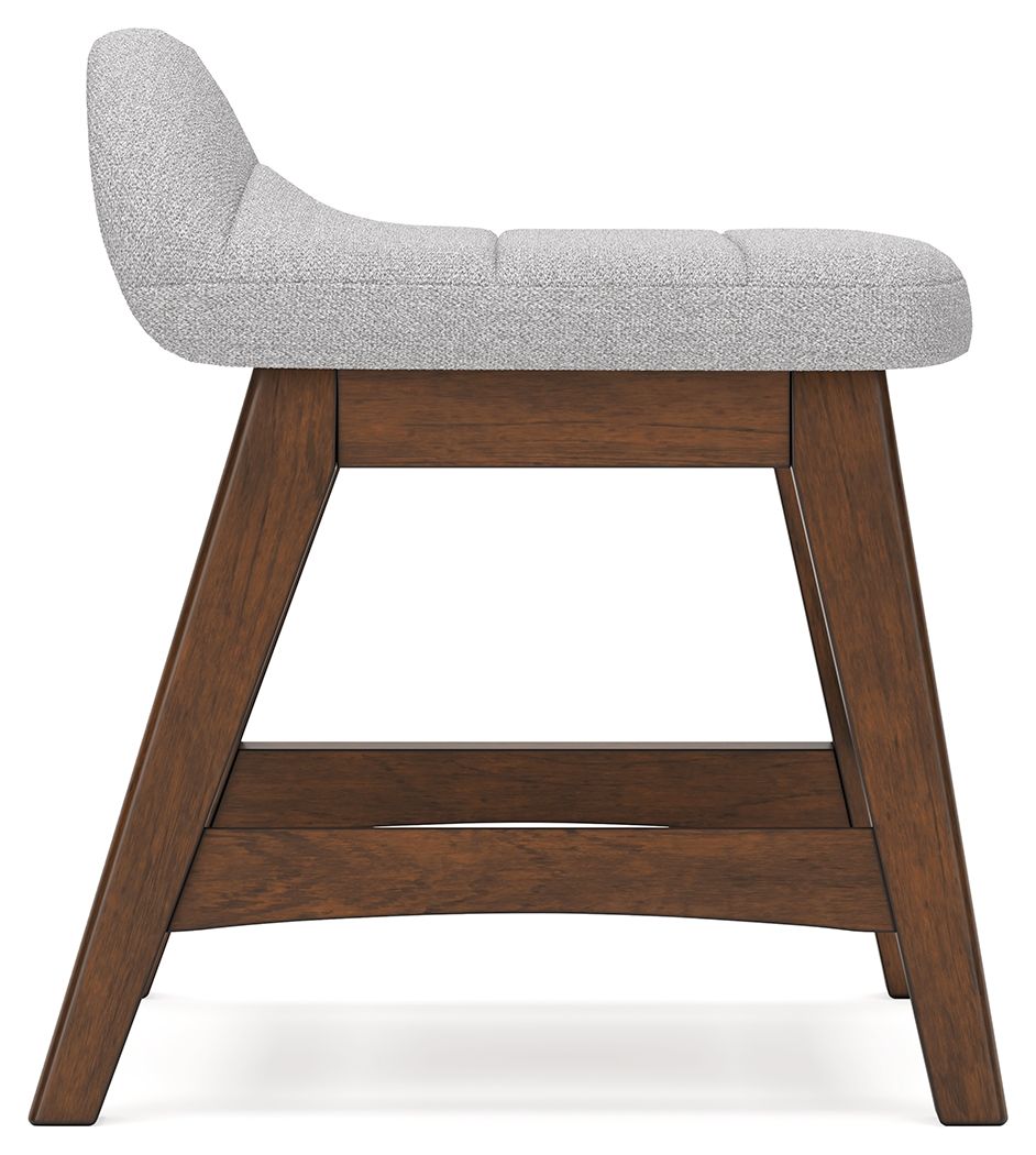 Lyncott - Home Office Desk Chair - Light Gray / Brown
