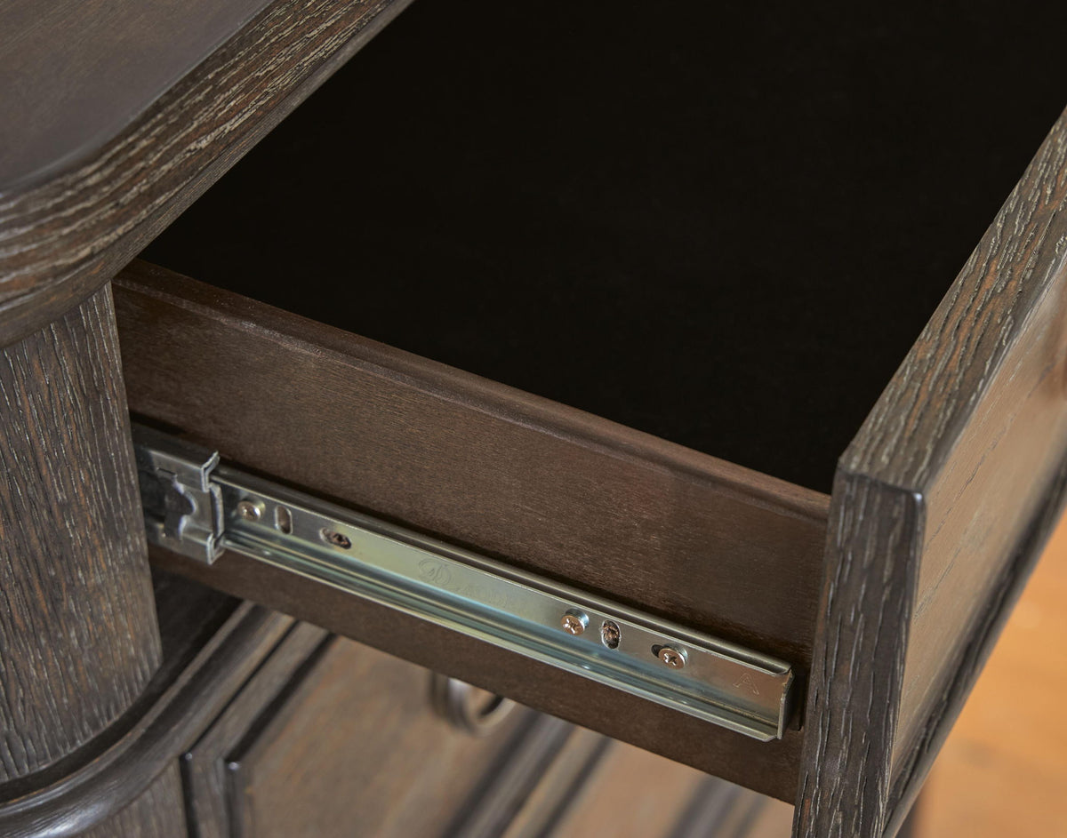 Wickenger - Five Drawer Chest - Dark Brown