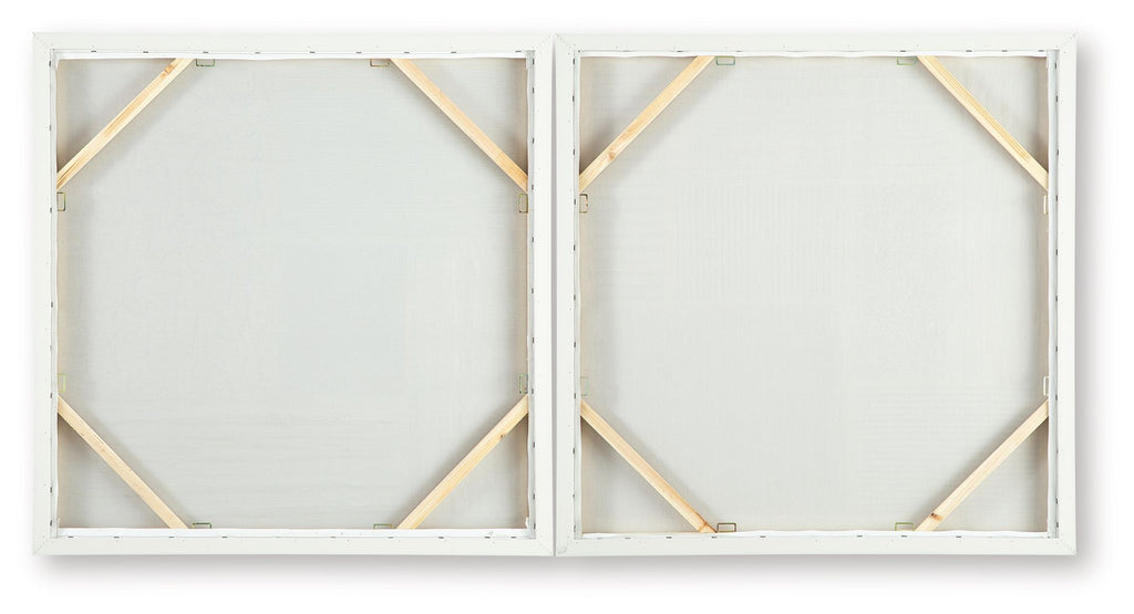 Andorfield - Wall Art Set (Set of 2) - Beige / Black / White