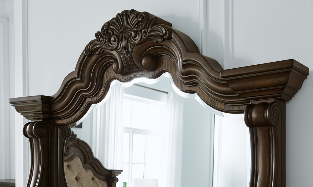 Maylee - Dresser And Mirror - Dark Brown