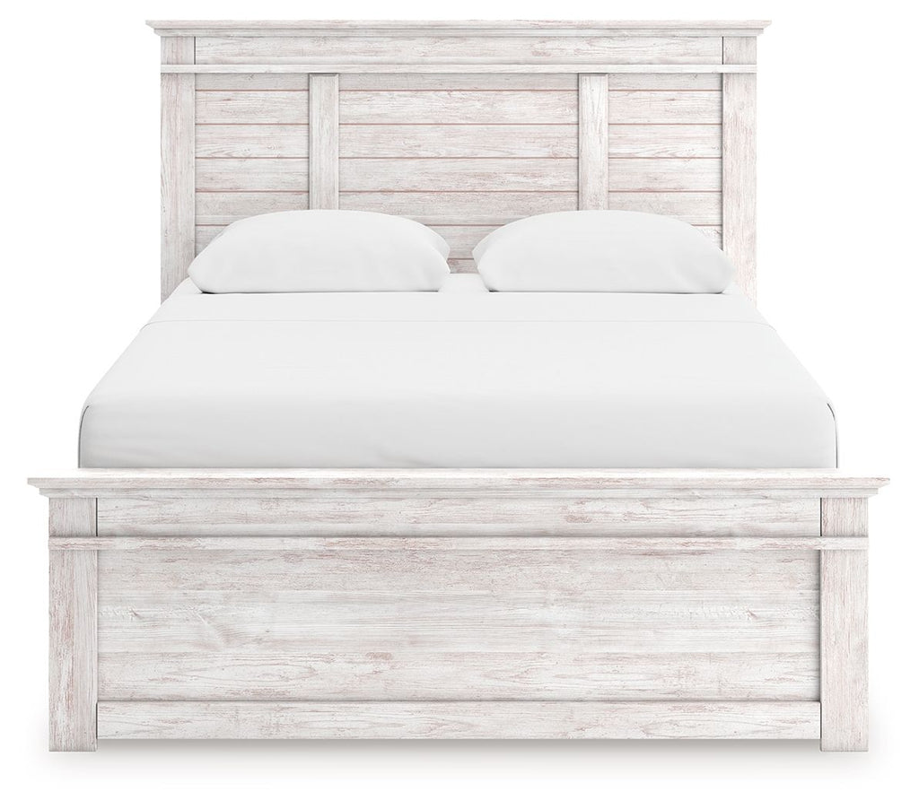 Makidern - Panel Storage Bed With Under Bed Storage Unit