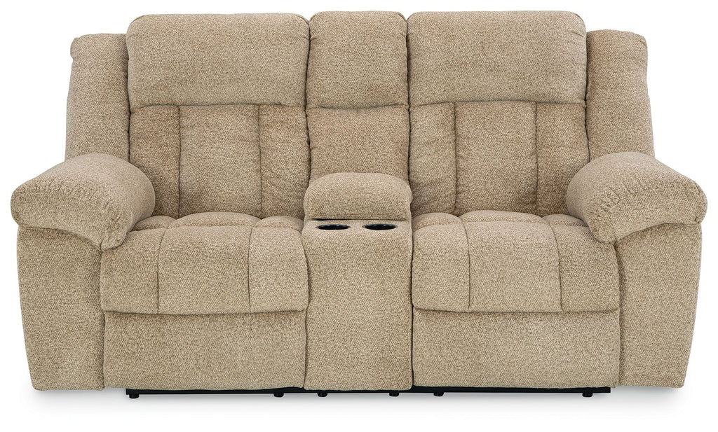 Tip-Off - Power Reclining Loveseat With Console / Adj Headrest