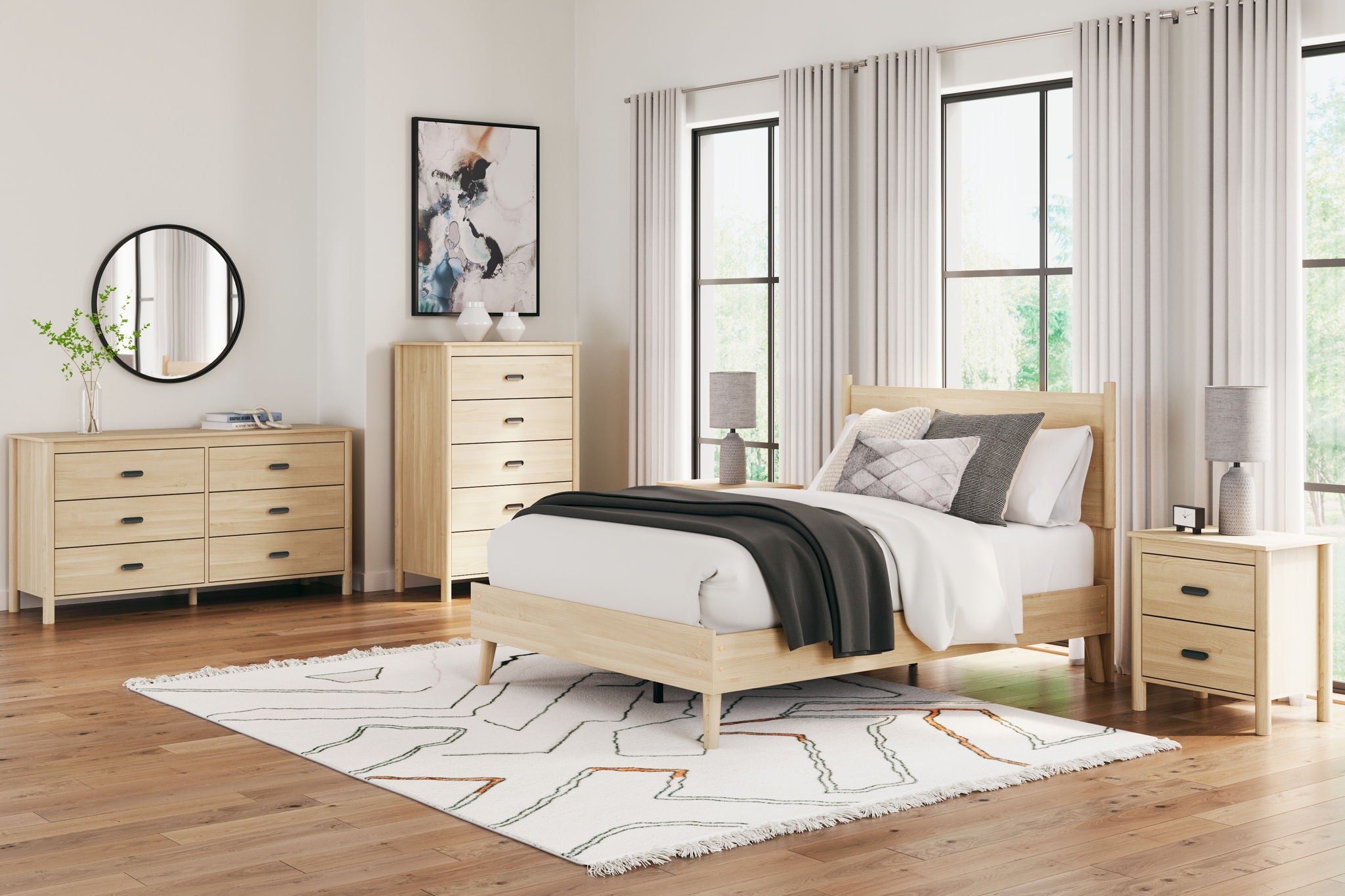 Cabinella - Six Drawer Dresser - Tan