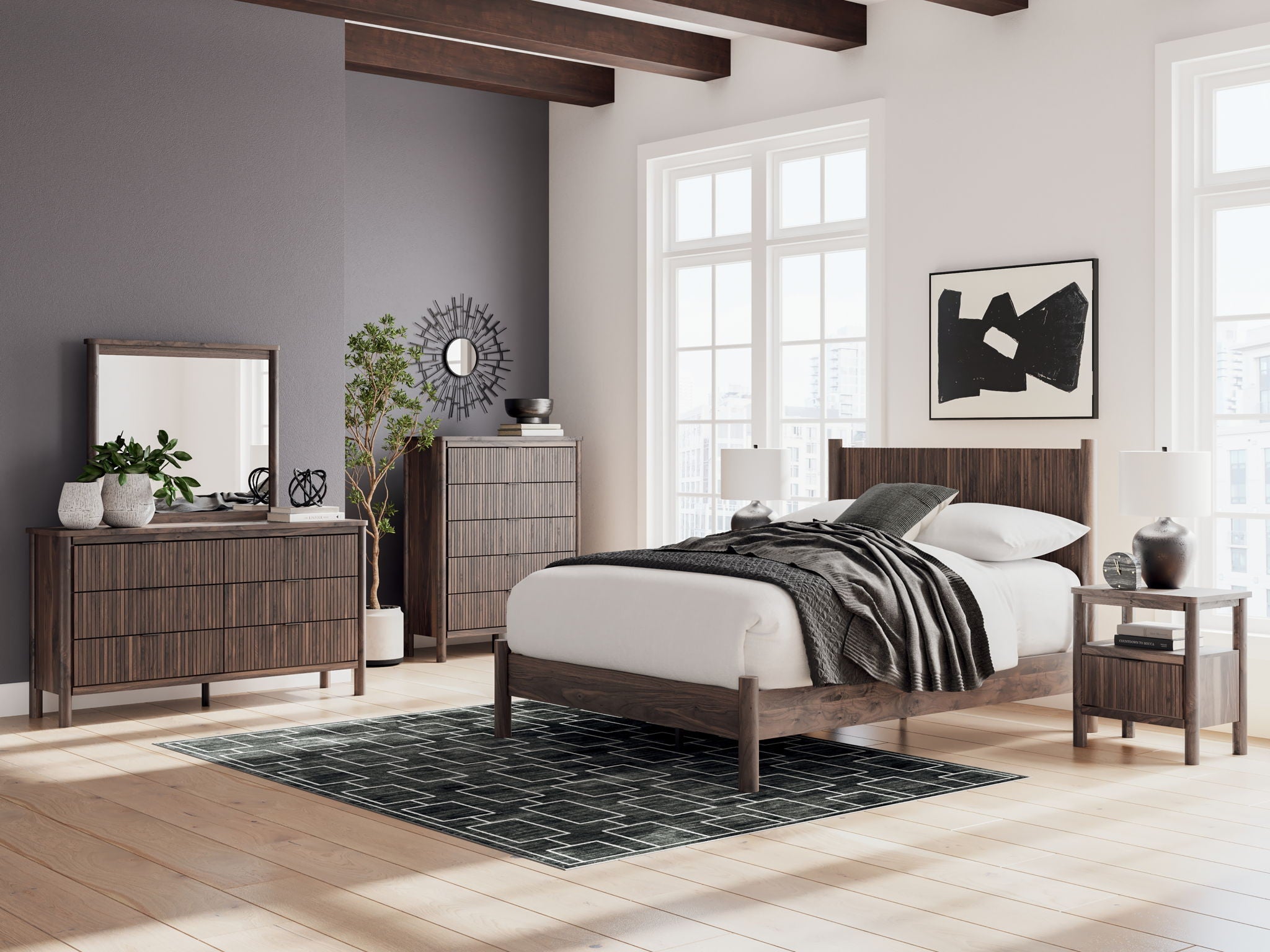 Pamytta - One Drawer Night Stand - Brown