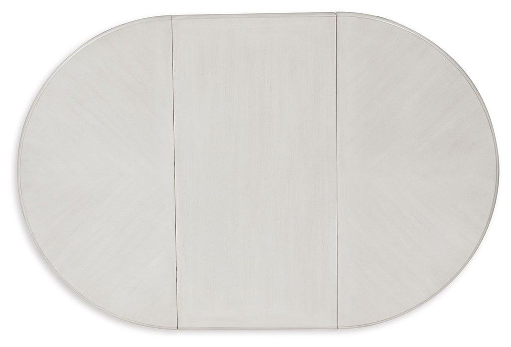 Montelaine - Oval Dining Room Extension Table - Antique White