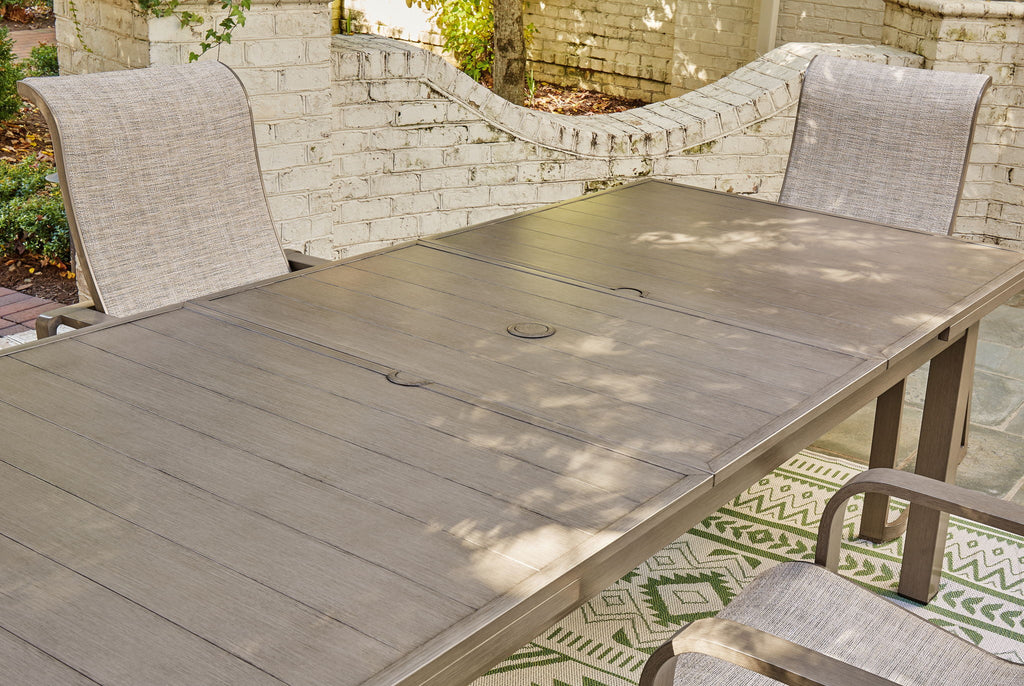 Beach Front - RECT Dining Room EXT Table - Beige