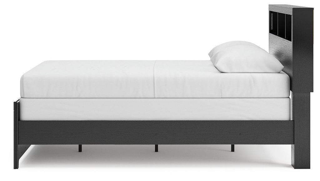 Broachmyn - Lighted Bookcase Panel Bed