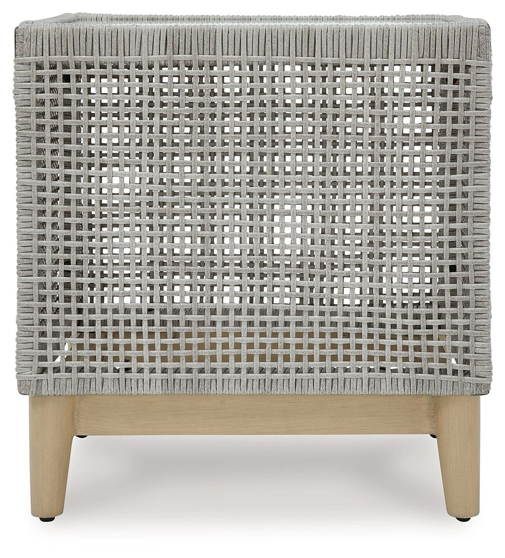 Seton Creek - Square End Table - Gray