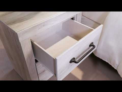 Cambeck - Two Drawer Night Stand - Whitewash