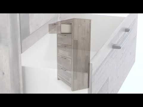 Derekson - Five Drawer Chest - Multi Gray