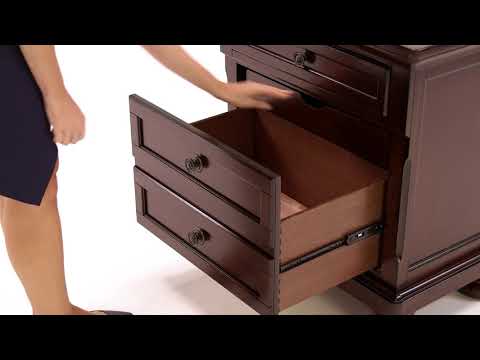 Porter - Two Drawer Night Stand - Dark Brown