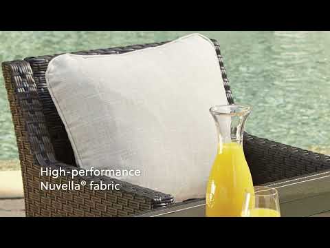 Easy Isle - RECT Multi-Use Table - Dark Brown / Beige
