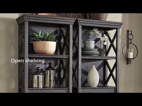 Tyler Creek - Dining Room Server - Black / Gray
