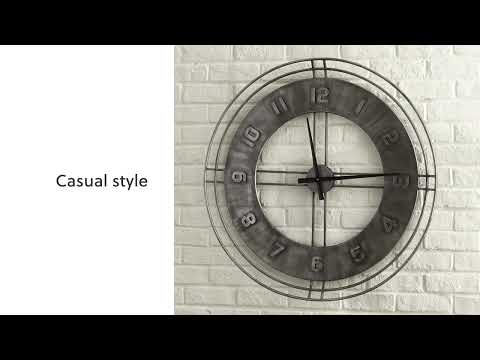Ana Sofia - Wall Clock - Antique Gray