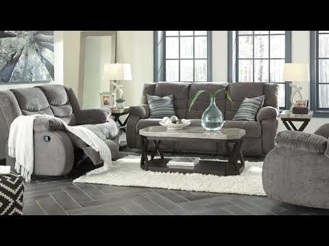 Tulen - Reclining Loveseat - Gray