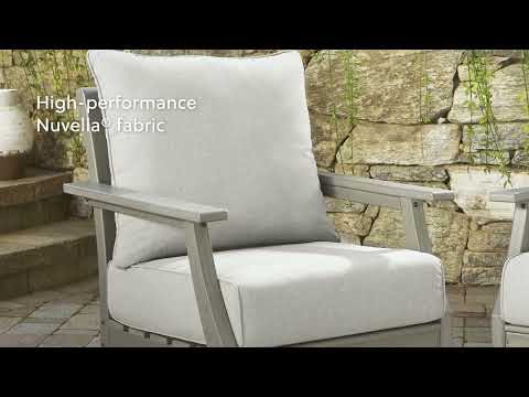 Visola - RECT Dining Table w/Umb OPT - Gray