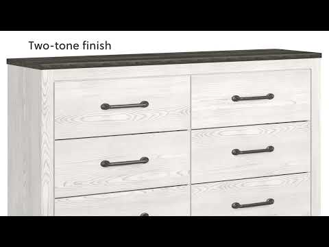Gerridan - Four Drawer Chest - White / Gray