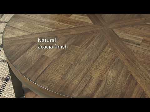 Roybeck - Occasional Table Set (Set of 3) - Light Brown / Bronze