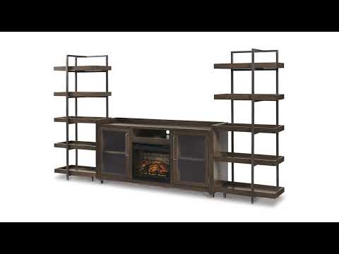 Starmore - XL TV Stand w/Fireplace Option - Brown