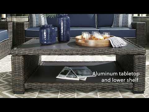 Grasson Lane - Rectangular Cocktail Table - Brown