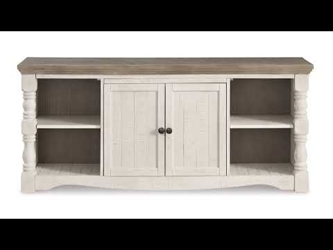 Havalance - Extra Large TV Stand - 2 Doors - Brown / Beige